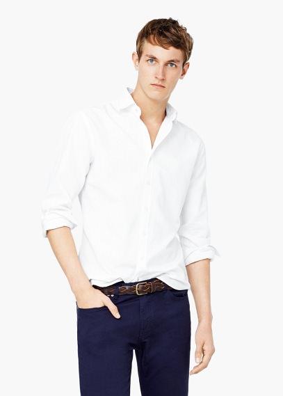 Mango Man Mango Man Stripe-pattern Cotton Shirt