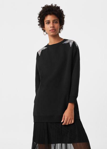 Mango Mango Glitter Stars Sweatshirt