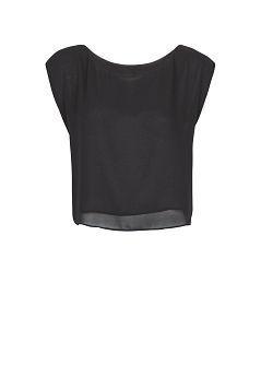 Mango Sheer Cropped Top