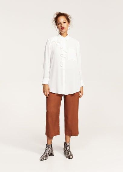Violeta By Mango Violeta By Mango Ruffled Neck Blouse