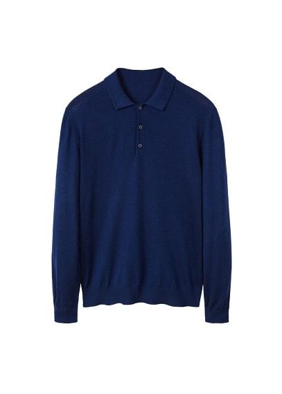 Mango Man Mango Man Polo Collar Wool Sweater