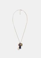 Violeta By Mango Tassel Pendant Necklace