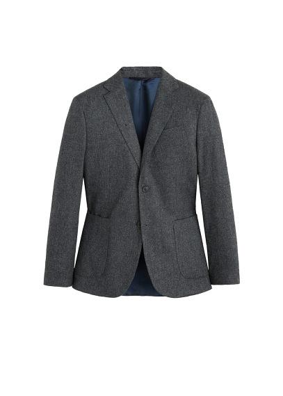 Mango Man Mango Man Herringbone Slim-fit Blazer