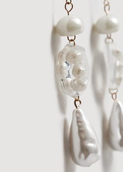 Mango Mango Pearl-effect Crystal Earrings