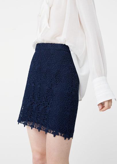 Mango Mango Guipure Skirt