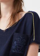 Mango Mango Contrast Trim T Shirt