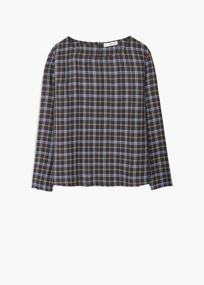 Mango Mango Check Blouse