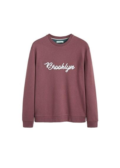 Mango Man Mango Man Embroidered Hoodless Sweater