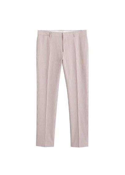 Mango Man Mango Man Seersucker Effect Suit Trousers