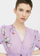 Mango Mango Honeycomb Pattern Blouse