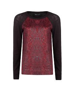 Mango Snake Print Knitted Sweater