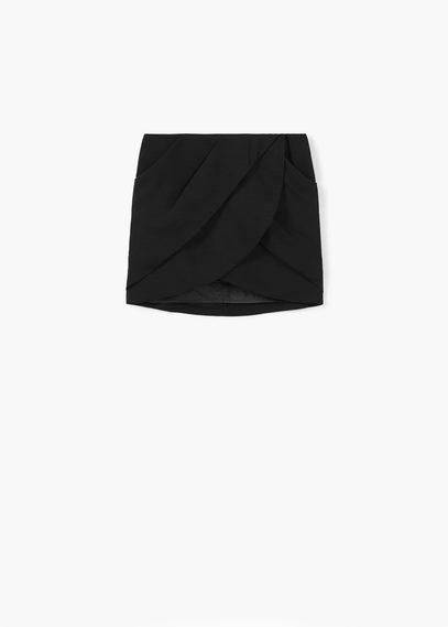 Mango Mango Draped Wrap Skirt