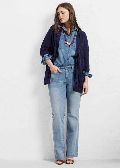 Violeta By Mango Violeta By Mango Striped Cotton Cardigan