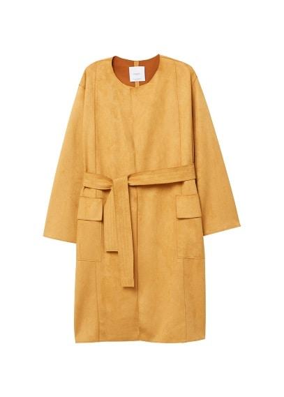 Mango Mango Soft Finish Trench