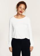 Violeta By Mango Violeta By Mango Ruffled Detail T-shirt