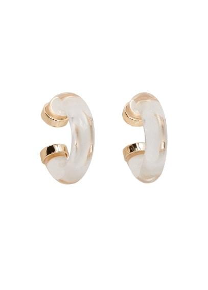 Mango Mango Transparent Hoop Earings