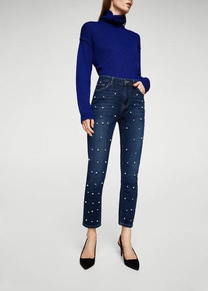 Mango Mango Pearls Straight Jeans