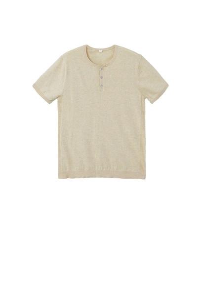 Mango Man Mango Man Jersey Henley T-shirt