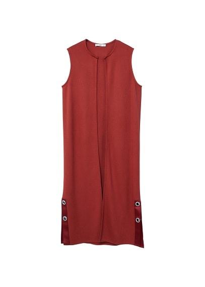 Mango Mango Eyelets Long Gilet