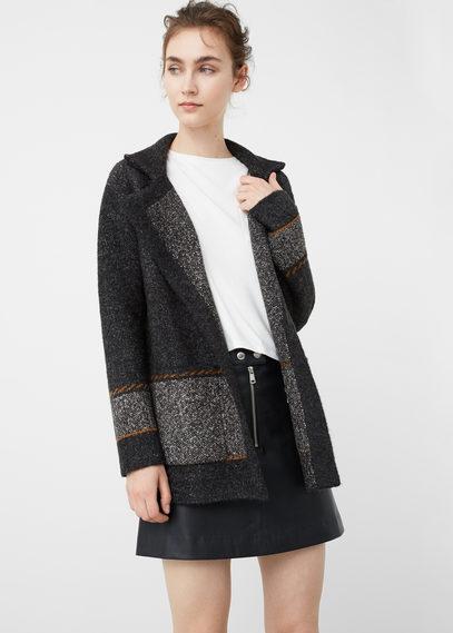 Mango Mango Lapel Knit Jacket