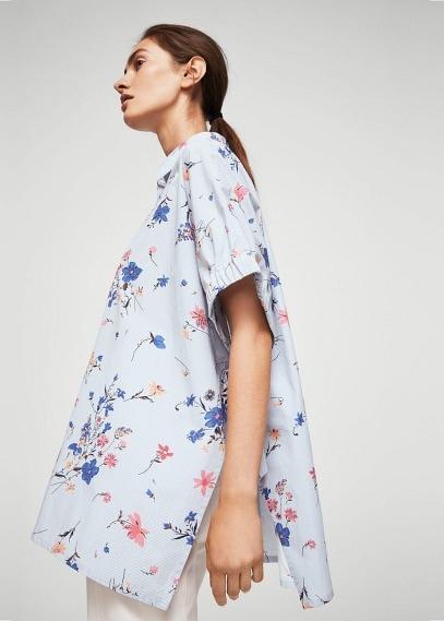 Mango Mango Mixed Print Shirt