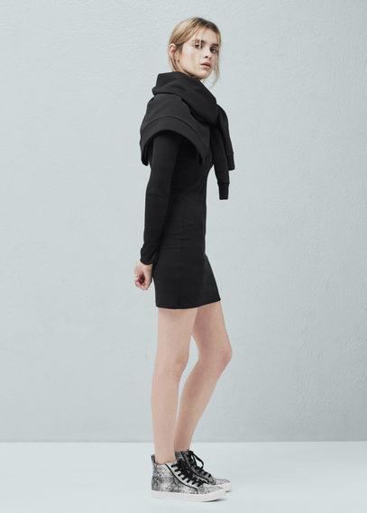 Mango Mango Ribbed Jersey Dress