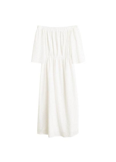 Mango Mango Broderie Anglaise Dress