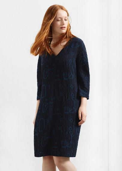 Violeta By Mango Violeta By Mango Textured Jacquard Dress