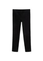 Mango Mango Slim-fit Leather Trousers