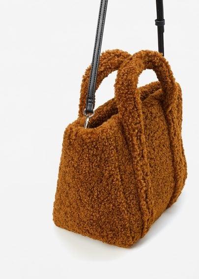 Mango Mango Shopper Faux-shearling Bag