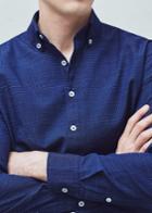 Mango Man Mango Man Slim-fit Dot Patterned Shirt