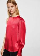 Mango Mango Asymmetric Satin Blouse