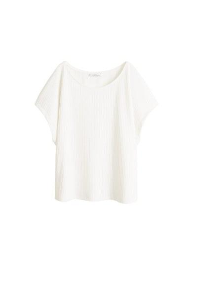 Violeta By Mango Violeta By Mango Textured Striped T-shirt