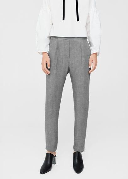 Mango Mango Pleat Detail Trousers
