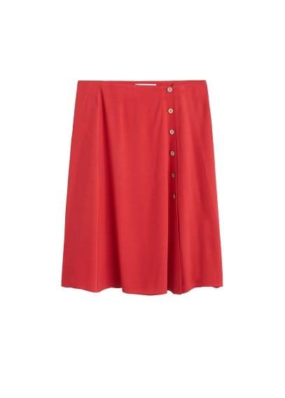 Violeta By Mango Violeta By Mango Side Buttoned Skirt