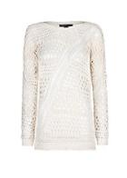 Mango Cotton Open-work Sweater