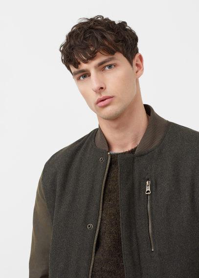 Mango Man Mango Man Contrasting Bomber