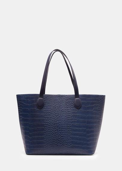 Violeta By Mango Violeta By Mango Croc-effect Shopper Bag