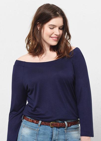 Violeta By Mango Violeta By Mango Off Shoulder T Shirt