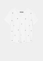 Violeta By Mango Violeta By Mango Sequin Flecked T Shirt