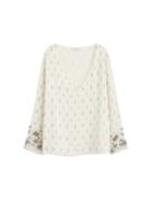 Violeta By Mango Violeta By Mango Sequins Embroidered Blouse