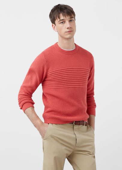 Mango Man Mango Man Contrasting Knit Sweater