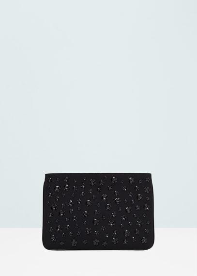 Mango Mango Floral Appliqus Clutch