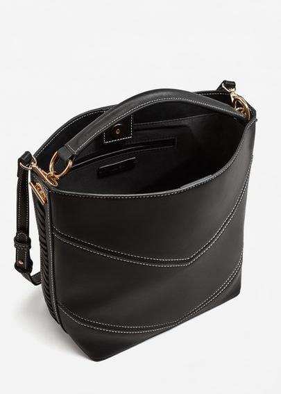 Mango Mango Contrast Seam Bag