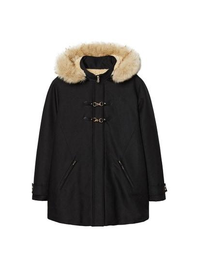 Violeta By Mango Violeta By Mango Faux Shearling-lined Parka