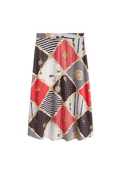 Mango Mango Chain Printed Skirt