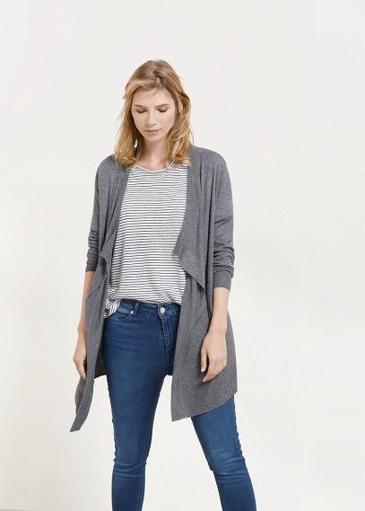 Violeta By Mango Violeta By Mango Waterfall Wool-blend Cardigan