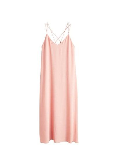 Mango Mango Long Crepe Dress