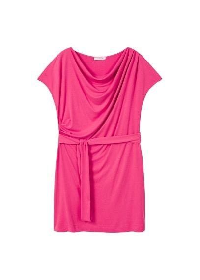 Violeta By Mango Violeta By Mango Draped Neckline Dress