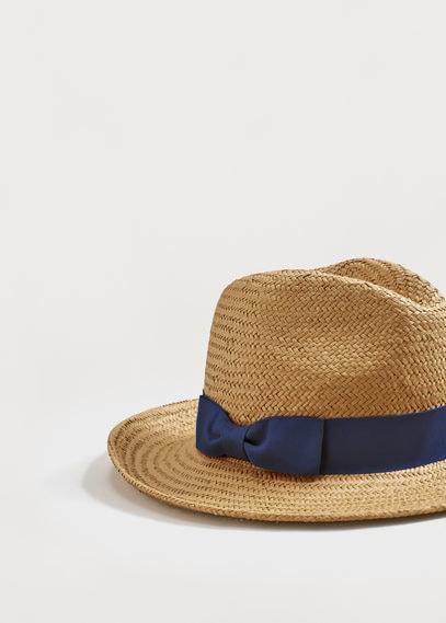 Violeta By Mango Violeta By Mango Contrast Ribbon Fedora Hat